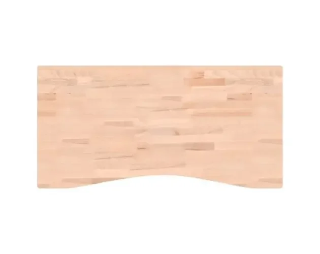 vidaXL tablero de escritorio madera maciza de haya 100x(45-50)x2,5 cm | Brico Depôt Compra Adesso
