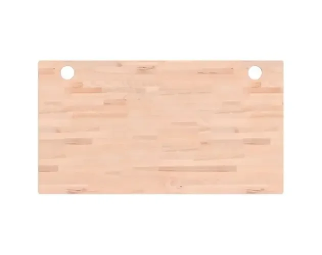 vidaXL tablero de escritorio madera maciza de haya 110x60x2,5 cm | Brico Depôt Prezzo Conveniente