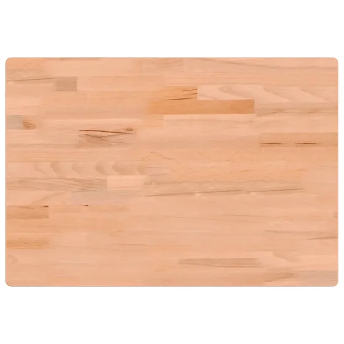 vidaXL Tablero de escritorio madera maciza de haya 80x55x2,5 cm