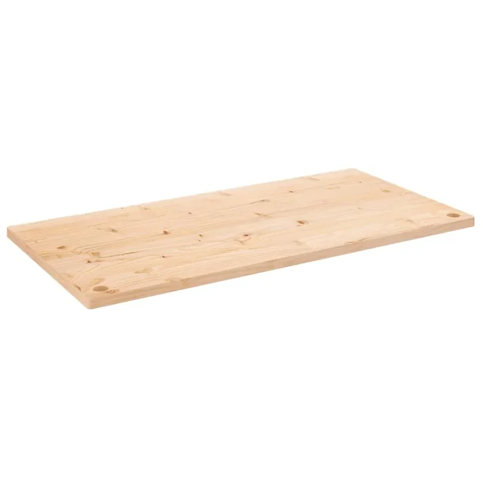 vidaXL Tablero de escritorio madera maciza de pino 100x60x2,5 cm (2)