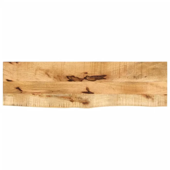 vidaXL Tablero de mesa borde natural madera maciza mango 110x40x2,5 cm