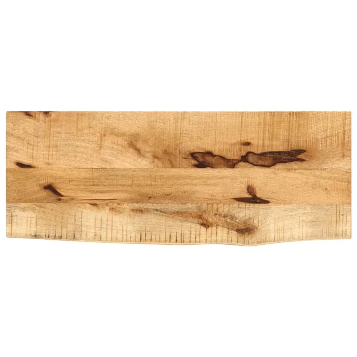 vidaXL Tablero de mesa borde natural madera maciza mango 90x40x2,5 cm