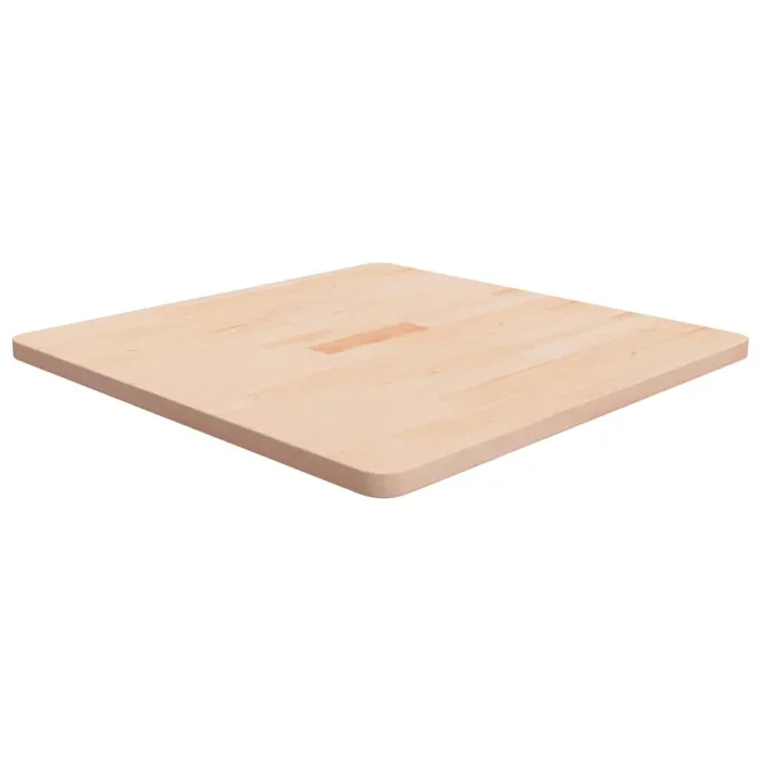 vidaXL Tablero de mesa cuadrada madera de roble sin tratar 70x70x2,5cm