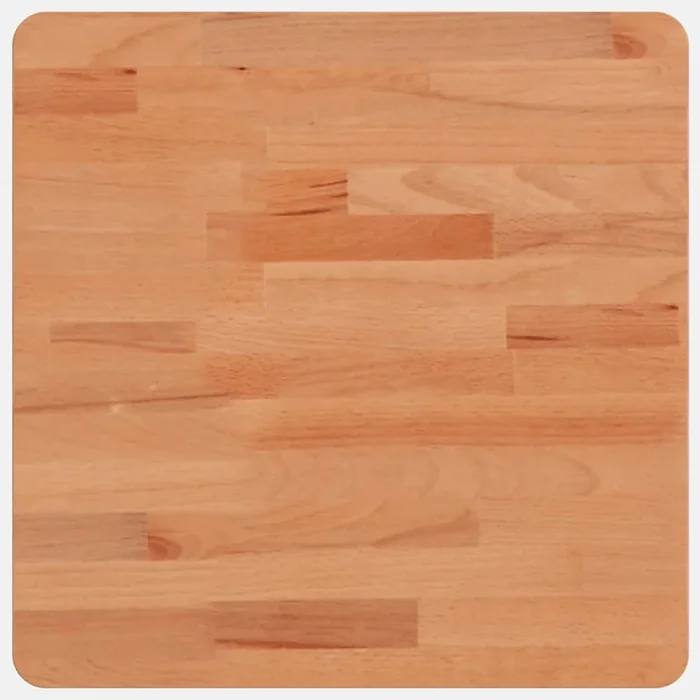 vidaXL Tablero de mesa cuadrado de madera maciza de haya 40x40x1,5 cm (2)