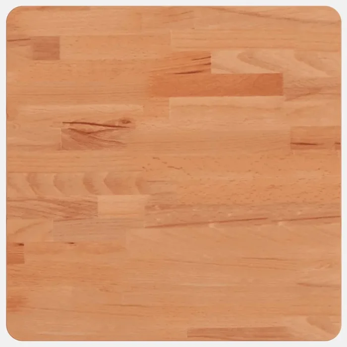 vidaXL Tablero de mesa cuadrado de madera maciza de haya 40x40x2,5 cm (2)