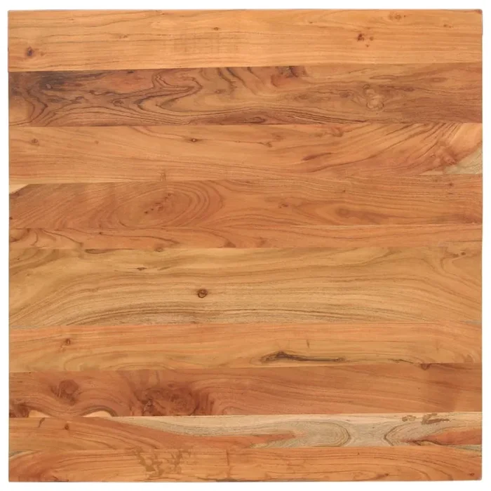 vidaXL Tablero de mesa cuadrado madera maciza de acacia 80x80x3,8 cm
