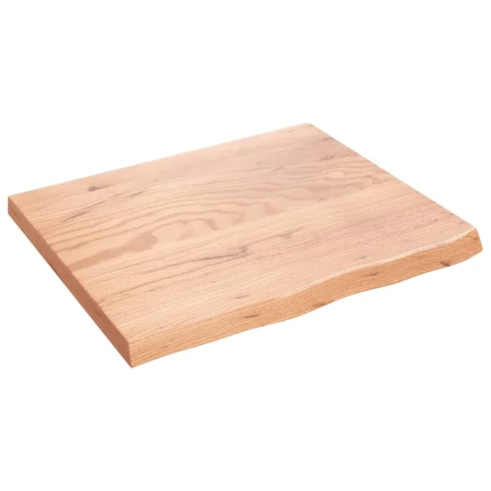 vidaXL Tablero de mesa madera roble tratada marrón claro 60x50x2 cm