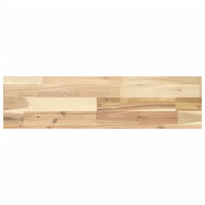 vidaXL Tablero de mesa rectangular madera maciza acacia 100x20x4 cm (2)