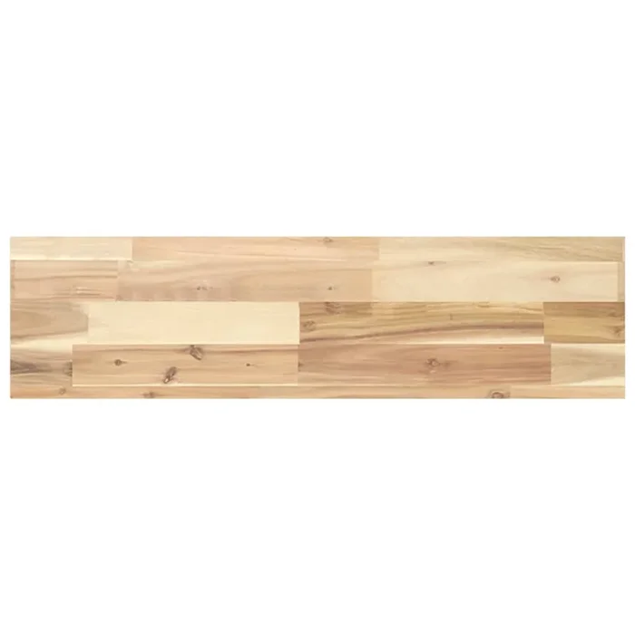 vidaXL Tablero de mesa rectangular madera maciza acacia 80x20x4 cm (2)