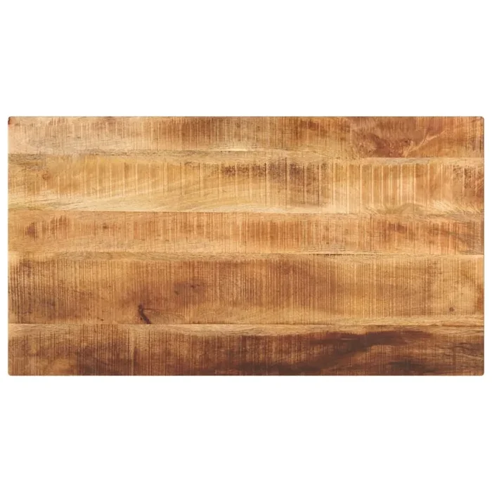 vidaXL Tablero de mesa rectangular madera mango rugosa 100x50x3,8 cm