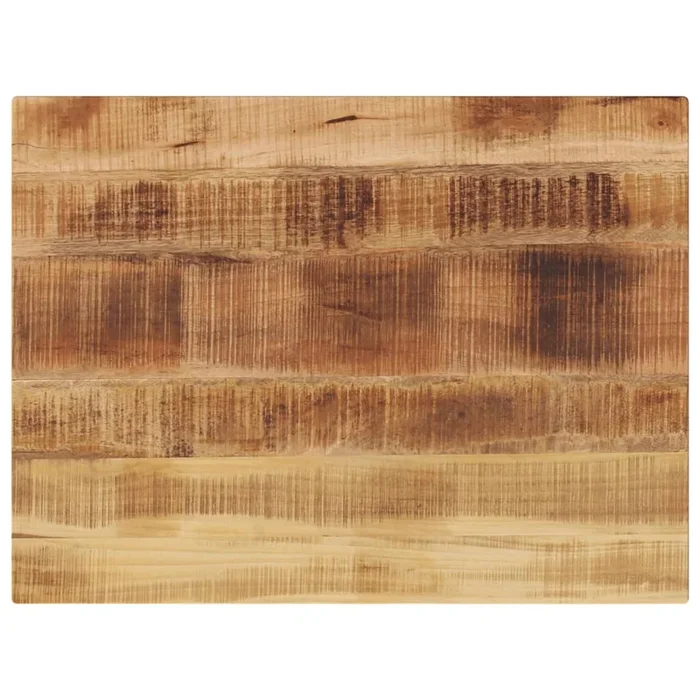 vidaXL Tablero de mesa rectangular madera mango rugosa 80x70x3,8 cm