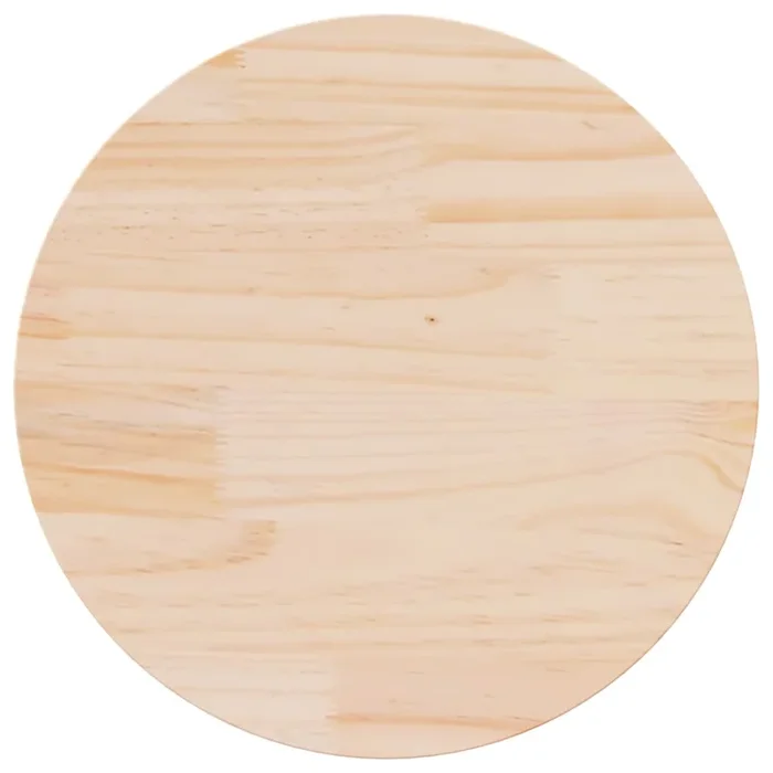vidaXL Tablero de mesa redondo madera maciza de pino Ø70×3 cm