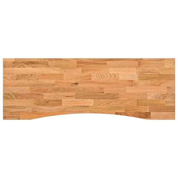 vidaXL Tablero escritorio rectangular madera maciza roble marrón claro (8)