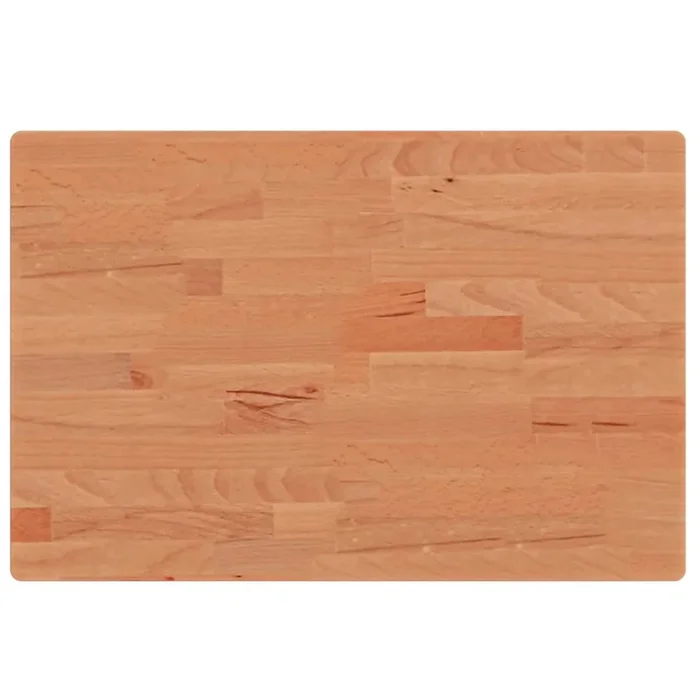 vidaXL Tablero rectangular de madera maciza de haya 60x40x2,5 cm