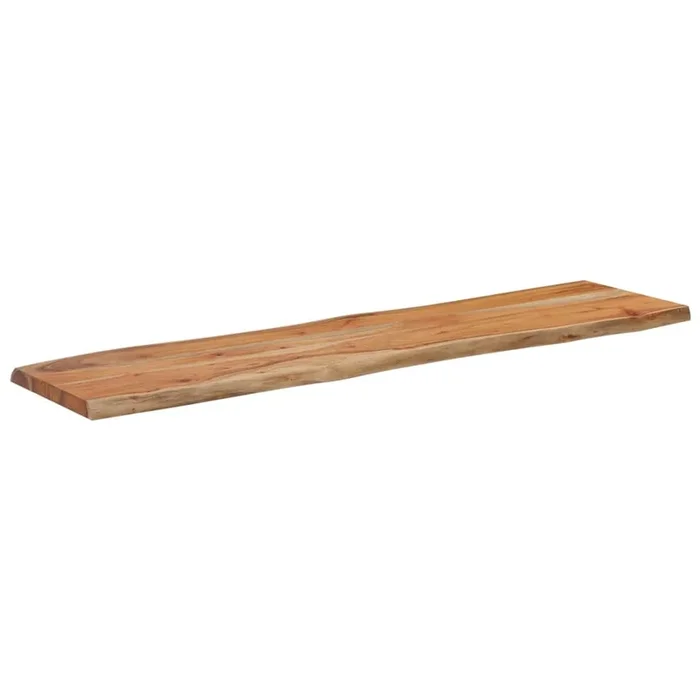 vidaXL Tablero rectangular madera de acacia borde vivo 160x40x2,5 cm (2)