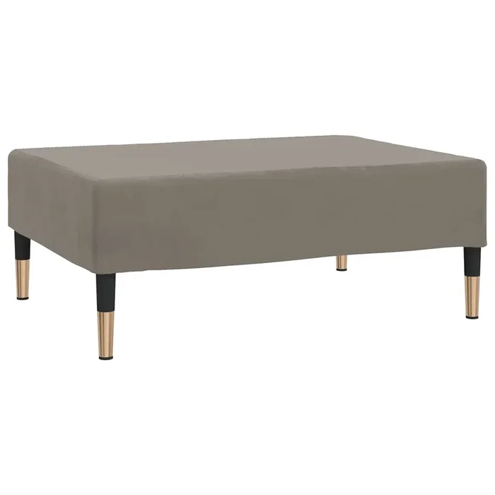 vidaXL Taburete de terciopelo gris claro 78x56x32 cm