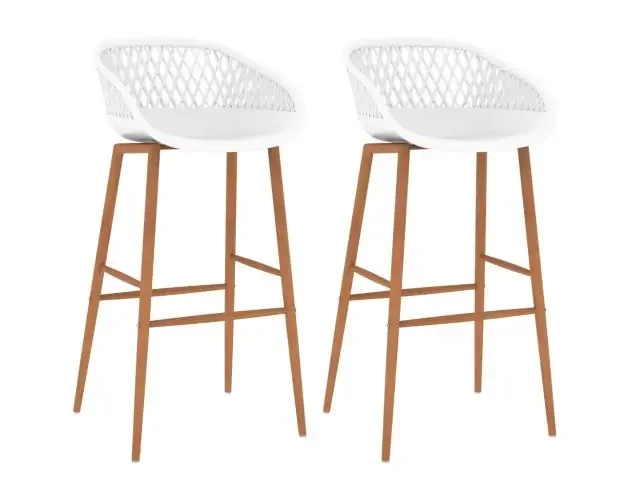 vidaXL taburetes de cocina 2 unidades blanco | Brico Depôt Popolare