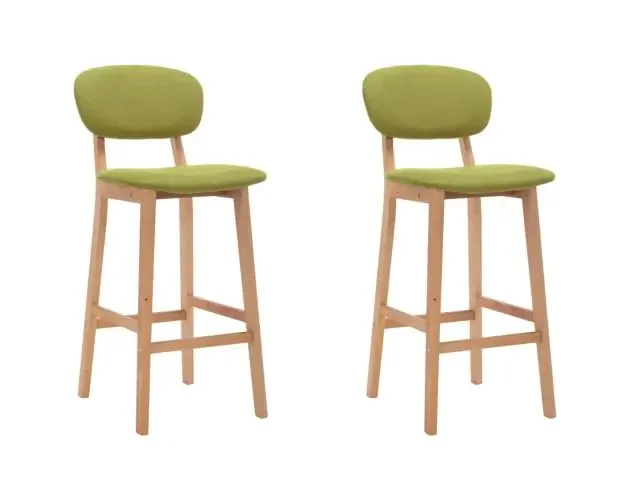 vidaXL taburetes de cocina 2 unidades tela verde | Brico Depôt Compra Online