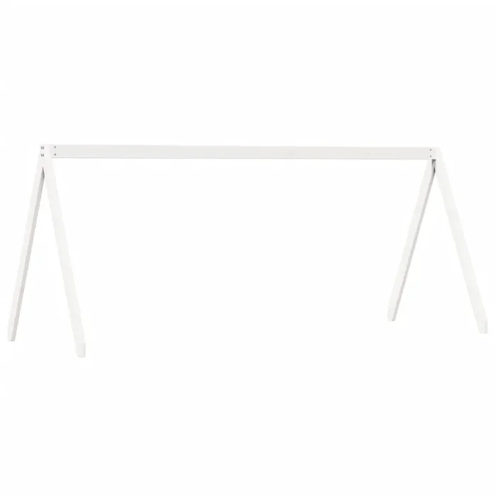 vidaXL Techo de cama infantil madera maciza blanco 199×80,5×88 cm