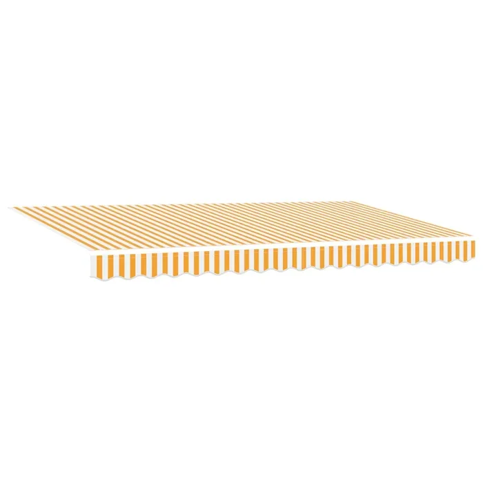vidaXL Tela de recambio para toldo Amarillo y blanco 400 x 200 cm Lona