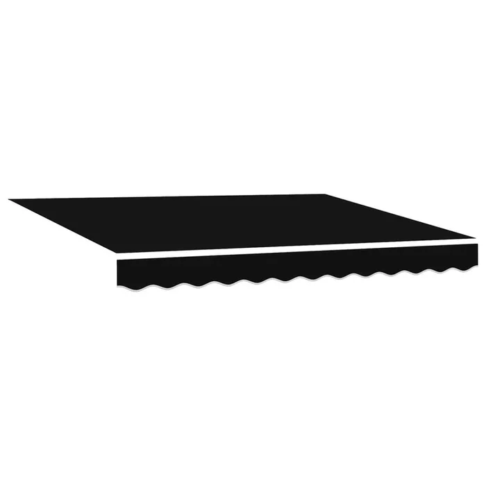 vidaXL Tela de recambio para toldo Negro 350 x 250 cm Lona