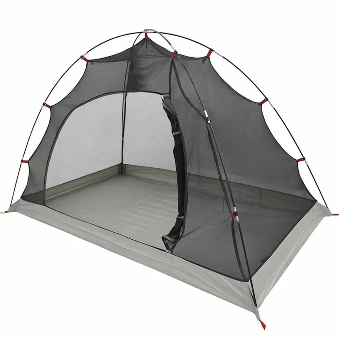 vidaXL Tienda con techo Otro Manual Gris y Negro 236 x 108 x 120 cm