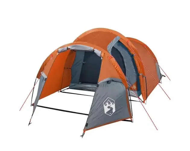 vidaXL tienda de campaña con túnel para 3 personas impermeable naranja | Brico Depôt Nuova Collezione