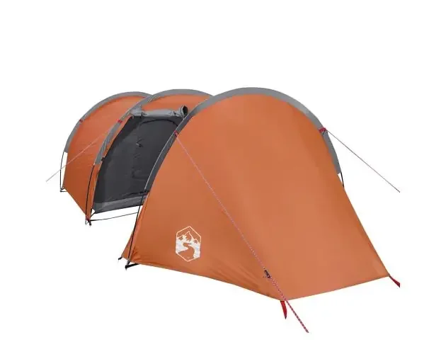 vidaXL tienda de campaña con túnel para 4 personas impermeable naranja | Brico Depôt Top Qualità