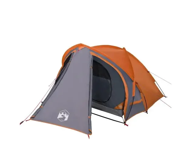 vidaXL tienda de campaña iglú para 2 personas impermeable gris naranja | Brico Depôt Subito Disponibile