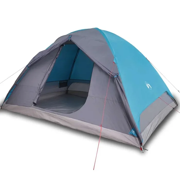 vidaXL Tienda de campaña iglú para 6 personas impermeable azul