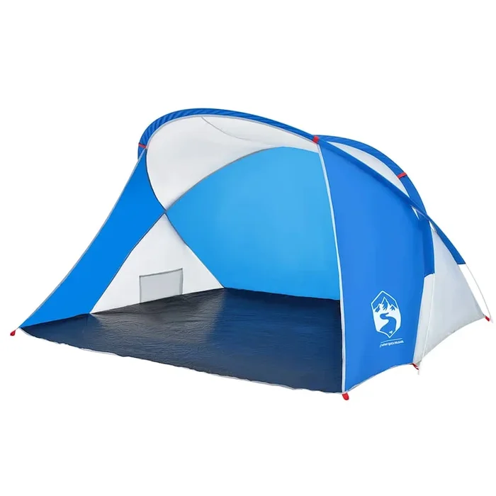 vidaXL Tienda de playa 2 personas impermeable apertura rápida azul