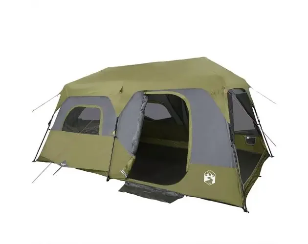 vidaXL tienda familiar 9 personas impermeable apertura rápida verde | Brico Depôt Prezzo Basso