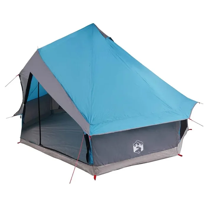 vidaXL Tienda Tipi Familiar con techo Azul y gris 400 x 346 x 250 cm