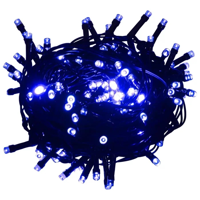 vidaXL Tira de luces con 1000 LED PVC azul 100 m