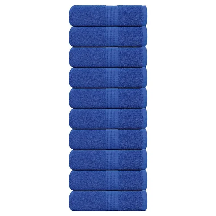 vidaXL Toallas de mano 10 unidades RANA Azul 30×30 cm 100% Algodón
