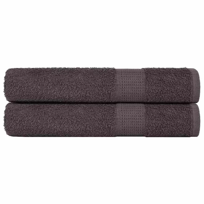 vidaXL Toallas de sauna 2 uds 100% algodón antracita 80×200 cm 360 gsm