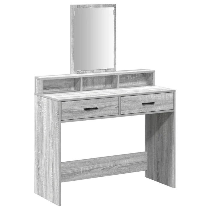 vidaXL Tocador Gris Sonoma 100 x 41 x 140 cm Madera contrachapada