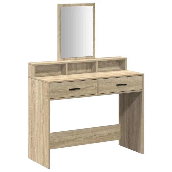 vidaXL Tocador Roble Sonoma 100 x 41 x 140 cm Madera contrachapada