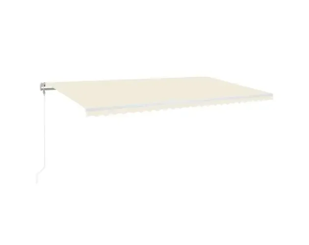 vidaXL toldo automático con LED sensor de viento crema 600×350 cm | Brico Depôt Di Tendenza