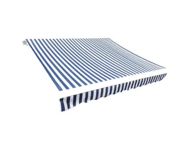 vidaXL toldo de lona azul y blanco 500×300 cm | Brico Depôt Popolare