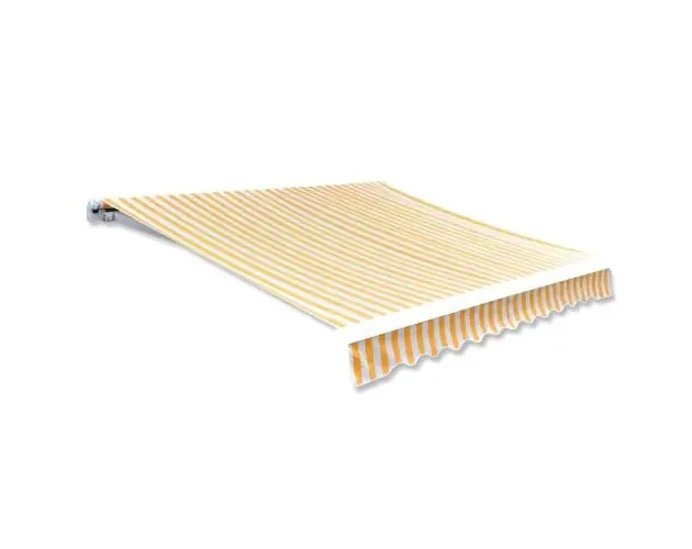 vidaXL toldo de lona naranja y blanco 350×250 cm | Brico Depôt Prezzo Di Fabbrica