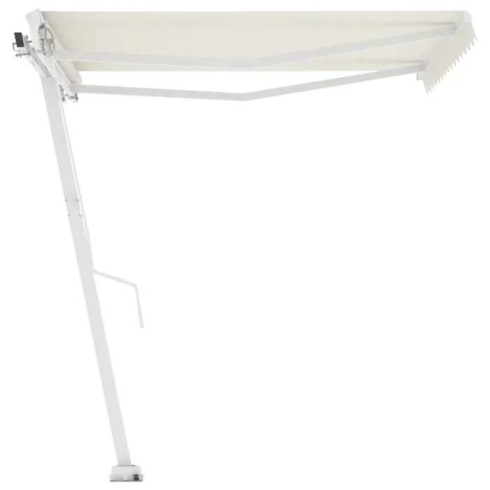 vidaXL Toldo de pie automático crema 350×250 cm