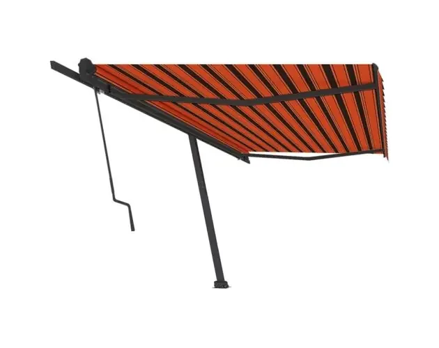 vidaXL toldo de pie automático naranja y marrón 500×350 cm | Brico Depôt Professionale