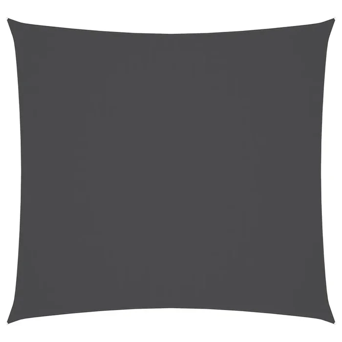 vidaXL Toldo de vela cuadrado tela Oxford gris antracita 7×7 m