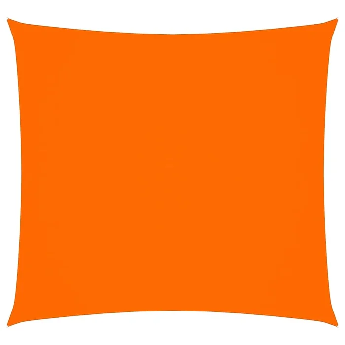 vidaXL Toldo de vela cuadrado tela Oxford naranja 6×6 m