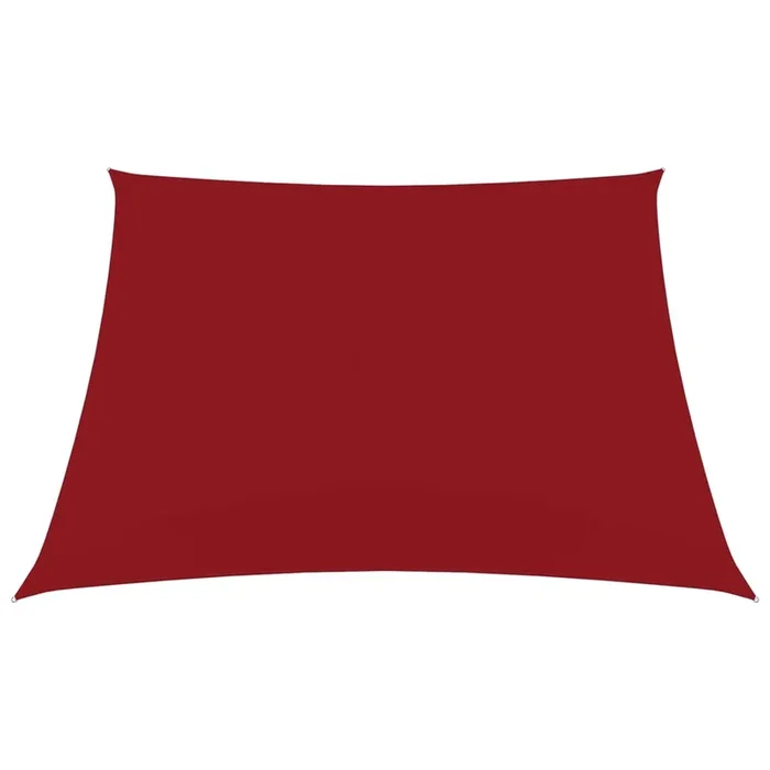 vidaXL Toldo de vela cuadrado tela Oxford rojo 3×3 m