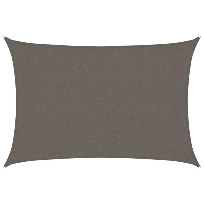 vidaXL Toldo de vela gris antracita HDPE 160 g/m² 3×4 m