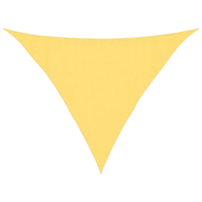 vidaXL Toldo de vela HDPE beige 160 g/m² 3,5×3,5×4,9 m