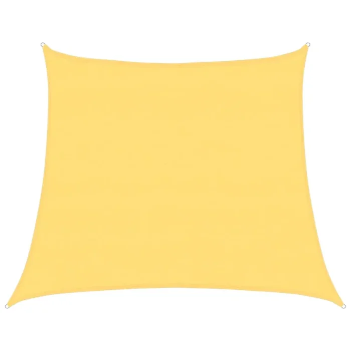 vidaXL Toldo de vela HDPE beige 160 g/m² 4/5×4 m