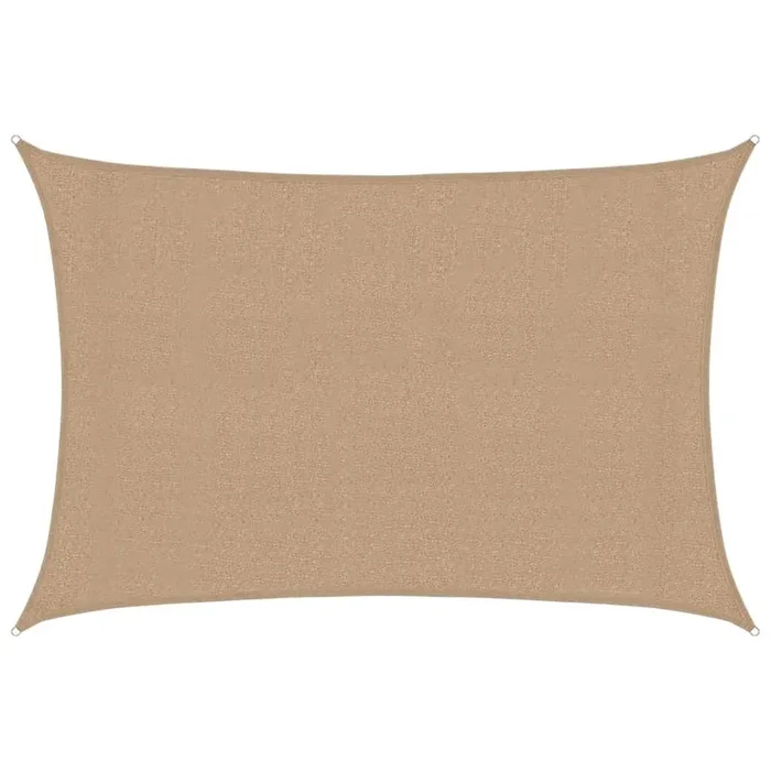 vidaXL Toldo de vela HDPE gris taupe 160 g/m² 3×4 m